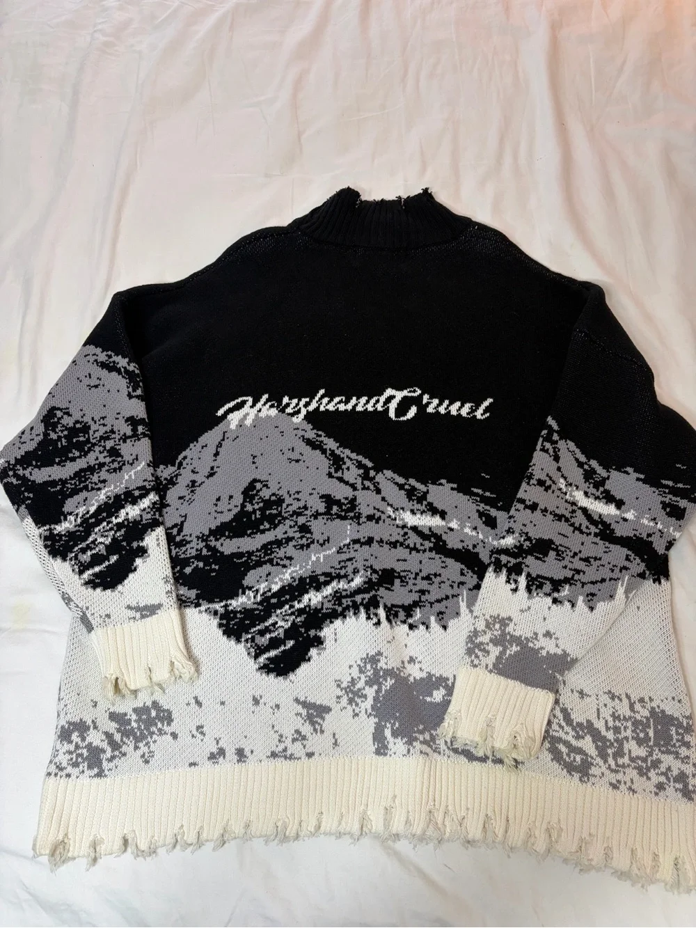 Black & Gray Crewneck Sweater